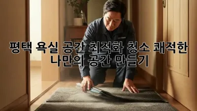 평택 욕실 공간 최적화 청소: 쾌적한 나만의 공간 만들기